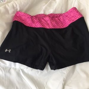 Pink and black spandex